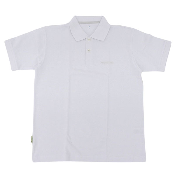 モンベル ポロシャツ メンズ 半袖 S M L XL ホワイト コアスパン RS2104691WT mont-bell