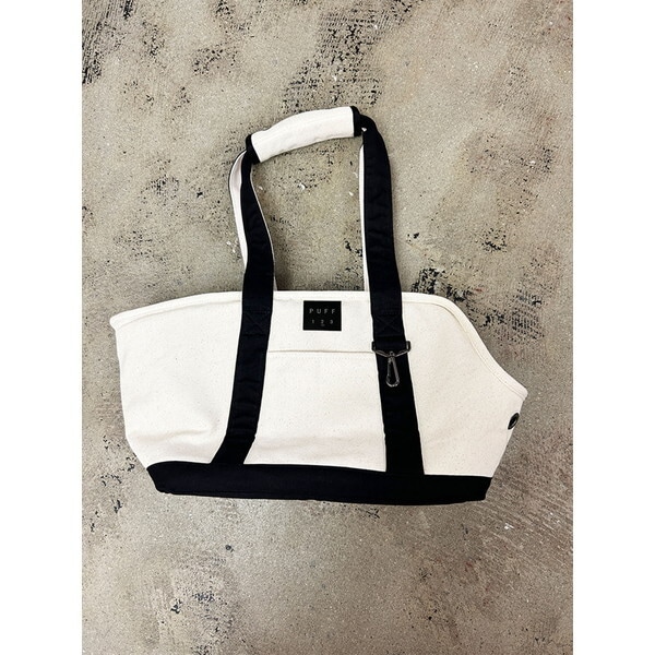 PUFF pet carry canvas tote L P24004-15 ブラック ペットキャリー