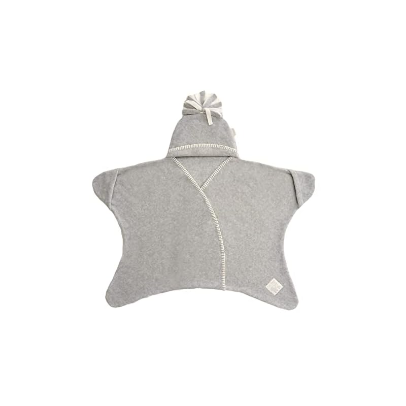 【即日発送】Tuppence&Crumble(タッペンスアンドクランブル) 星型アフガン Star Wrap スターラップ 0-4ヶ月用 グレー