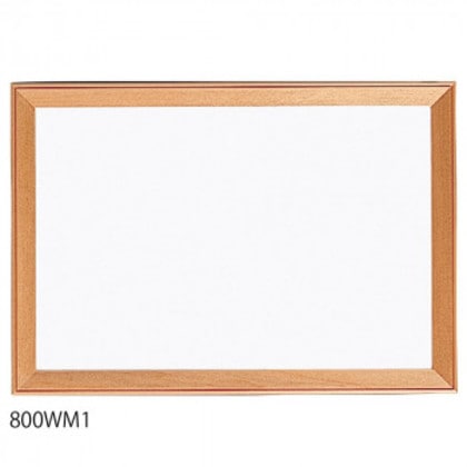 馬印 額縁風 木枠ボード ホワイトボード W494×H346 800WM1