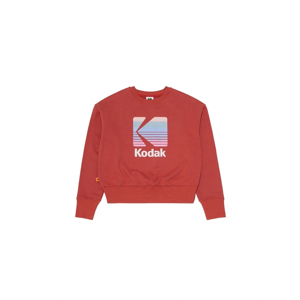 KODAK ApparelレインボービッグロゴマンツーマンウーマンRED