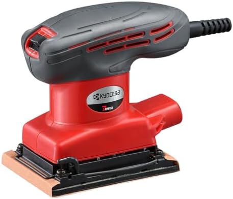 京セラ(Kyocera) 旧リョービ ミニサンダ S-5000 75×105mm 629051A【軽量(0.76kg)で片手でも使えるコンパクトサイズ】【ソフトグリップで振動が伝わりにくい】
