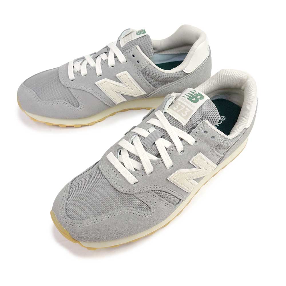 レディース スニーカー WL373 GY2 ローカット B幅 スエード ライトグレー