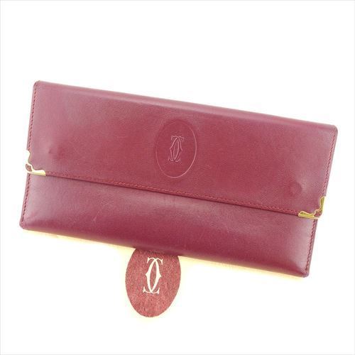 長財布 財布 がま口 マストライン ボルドー ゴールド 中古 17,837円
