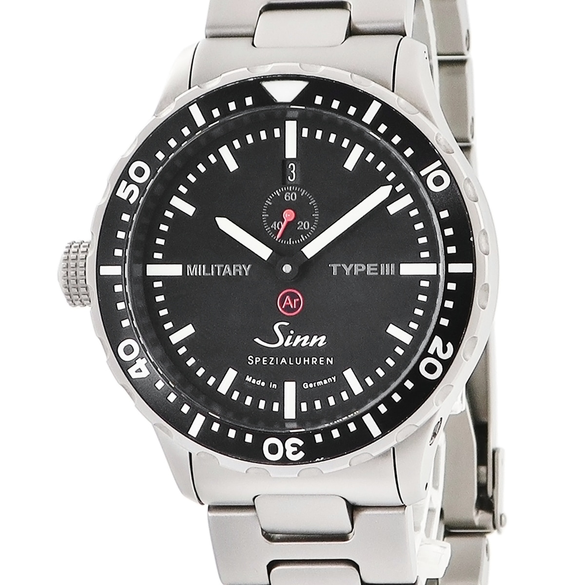 ミリタリー タイプ3 日本限定 9910 自動巻き メンズ ブラック バー 9時位置リューズ 3年保証