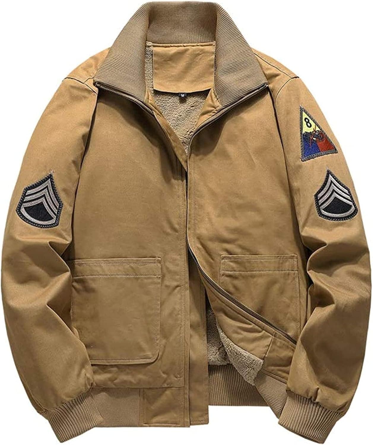 米軍 タンカースジャケット ミリタリージャケット メンズ ブルゾン ジャンパー かっこいい ショート ジャケット メンズ スタンドカラー 秋服 長袖 薄手/裏起毛 カジュアル アウトドア バイク用 男