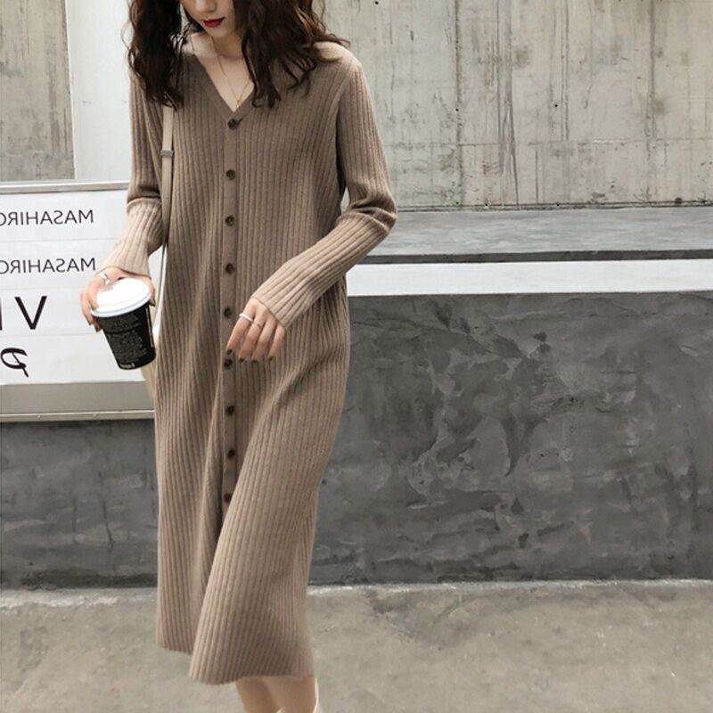 ワンピース カーディガン ニットワンピ ロング丈 長袖 タイト 細身 ストレート かわいい 大人可愛い きれいめ シンプル カジュアル 大人 上品 おしゃれ お洒落 大人可愛い 大人女子 こなれ感 ガ