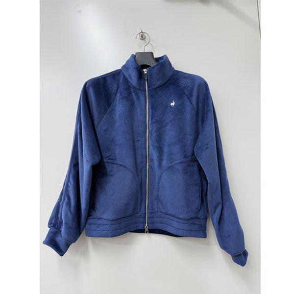 女性ルーズフィットベルベットハイネックジップアップ QQ422OFTO3 DNV