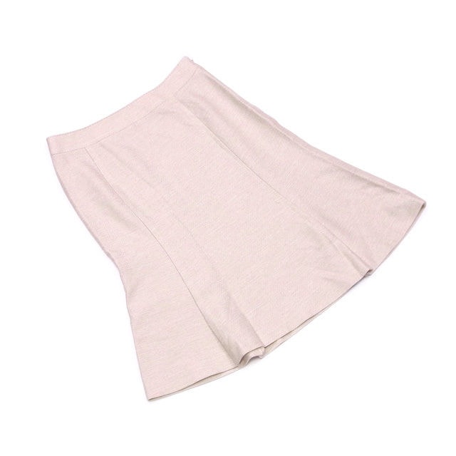 スカート マーメイド ラメ入り 38サイズ ベージュ 中古