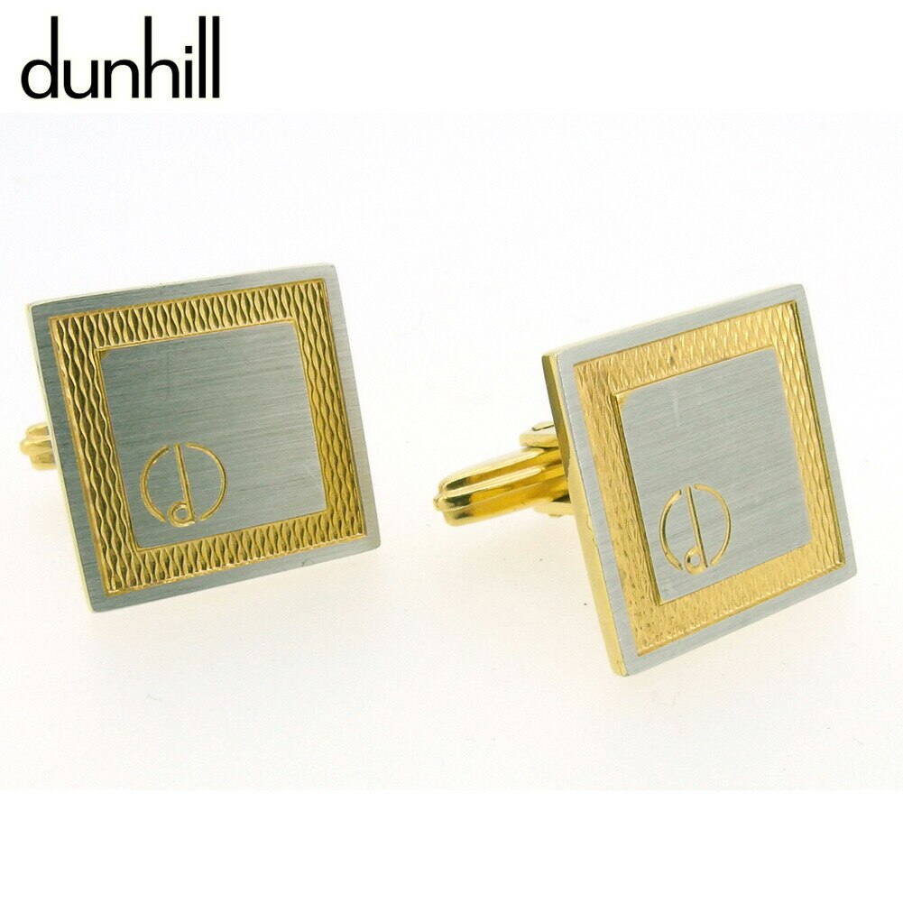 カフス カフリンクス dマーク メンズ スクエアフォルム シルバー ゴールド 中古