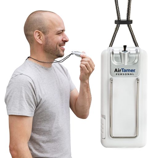 エアテイマー A302 小型パーソナルおよびポータブル空気清浄機 リチウム電池式 新しい静電気除去技術実証済みの性能金属製トラベルケース