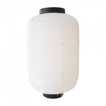 N無地提灯 9119 白無地 12号長