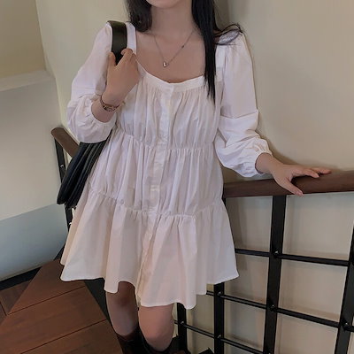 ブラックチュールドレス Vネック フリル 【公式通販】