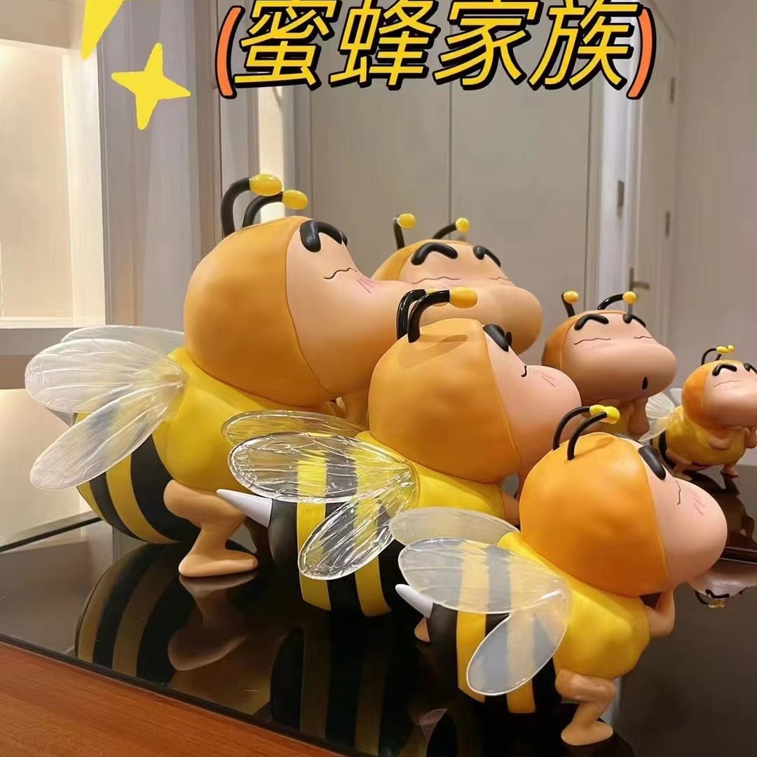 光る蜂 ミニフィギュア 大・中・小 原野しんのすけ クレヨンミニフィギュア 卓上モデルオーナメント