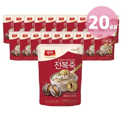 【アワビ お粥 420g×20個 - ポーチ·タイプ 】ヤンバン /両班/韓国人気食品/高タンパク 栄養たっぷり 韓国粥 レトルト 簡単調理 贅沢な味わい 人気 健康食品 おすすめ