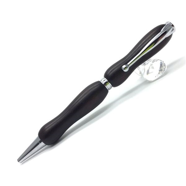 日本製 銘木 ハンドメイドボールペン 8Color Wood Penクロスタイプ/芯：0.7mm黒檀/コクタン
