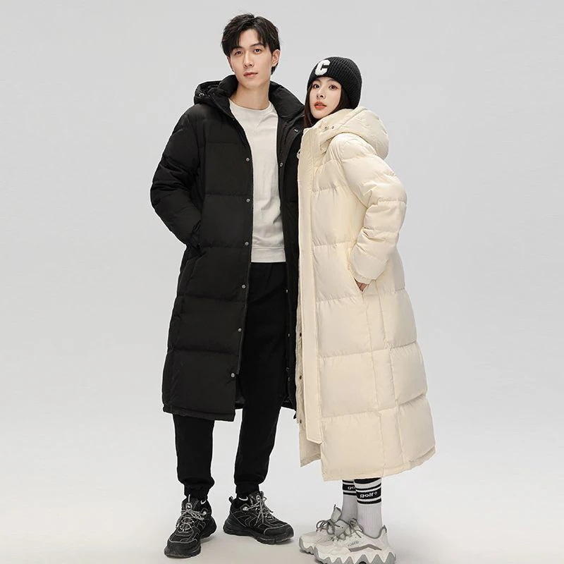 2025INS大人気 新作 新しい メンズ ロング丈 厚手 フード付き 中綿ジャケット ファッション カップル 流行り ダウンコート