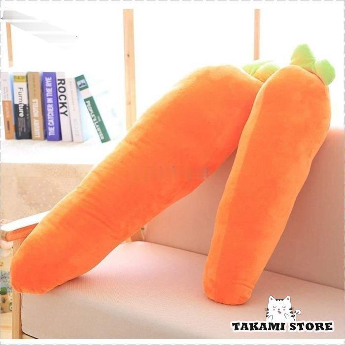 抱き枕 ニンジン ぬいぐるみ ビッグ 枕 寝枕 クッション かわいい ロングクッション付き ふわふわ お昼寝枕 子供 プレゼント 3サイズ