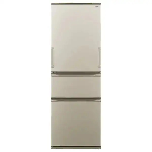 SJ-X373P-N マットシャンパン 冷蔵庫 (374L・両開き)