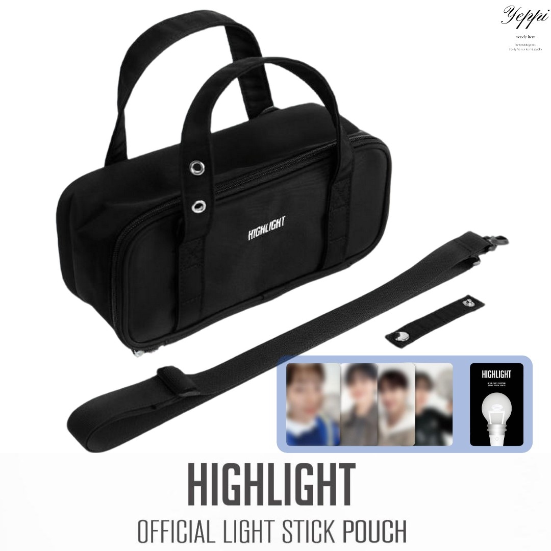 【 当日出発 】HIGHLIGHT- OFFICIAL LIGHT STICK POUCH (公式フォトカード4枚セット付き) 当店特典 公式グッズ ペンライト ケース