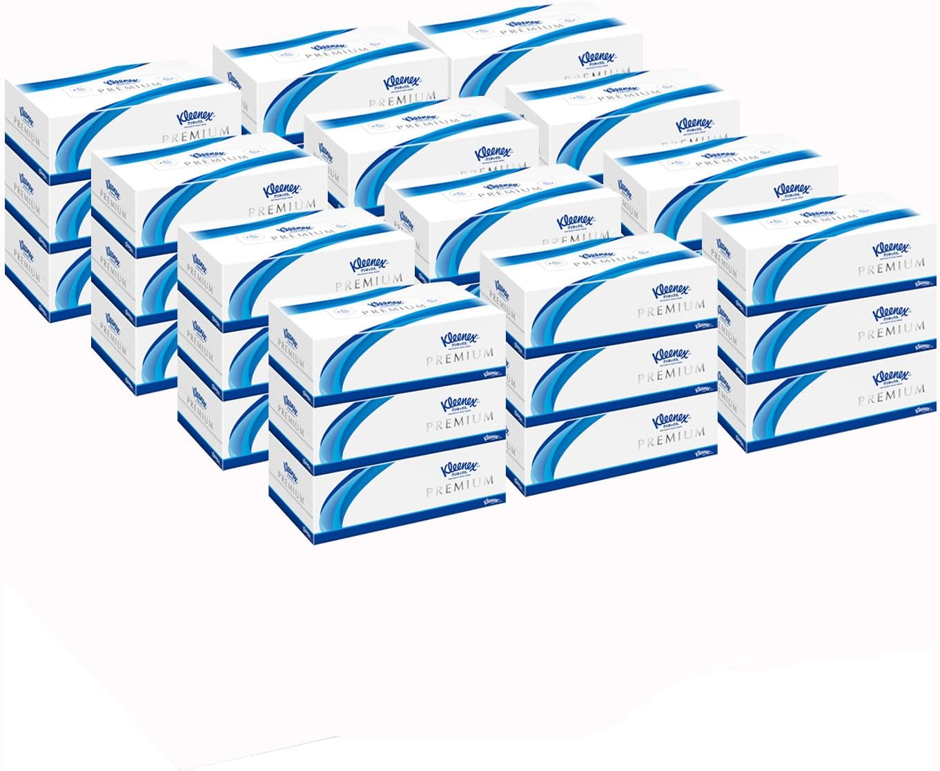 クリネックス ケース販売 ティシュー プレミアム 320枚 160組 3箱 ×12パック入り