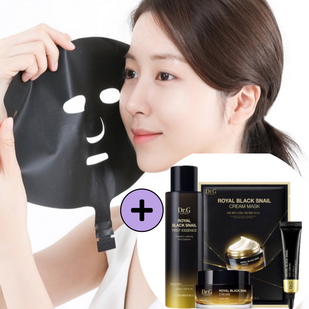 ドクターg 公式 ドクターG ロイヤルブラックスネイルスペシャルセット + オア ヒーティングマスク グラフェン温感ホームケア 美容機器 韓国製 美顔器 美顔 美顔器 ems 美顔機 ドクターg