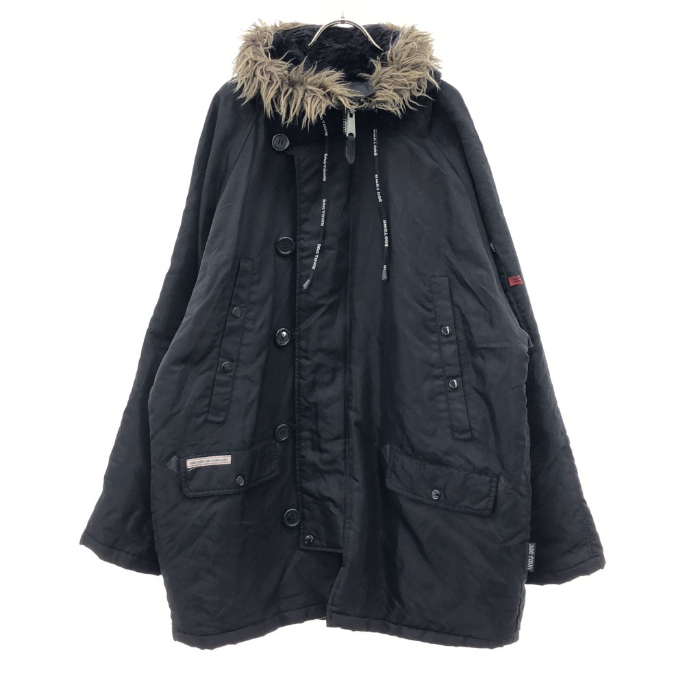 フード付 中綿コート X-LARGE ブラック メンズ