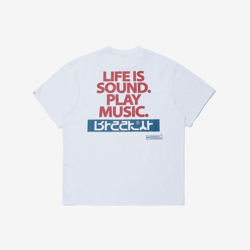26SS [xバランサ] レタリングロゴ半袖Tシャツ - ホワイト RETS6ER81WT