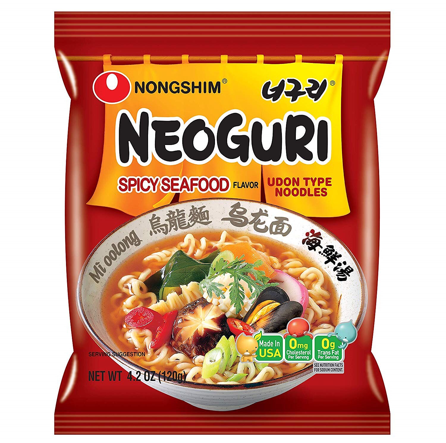 ノンシムネグリ麺香辛料海鮮 4.2オンス(16パック