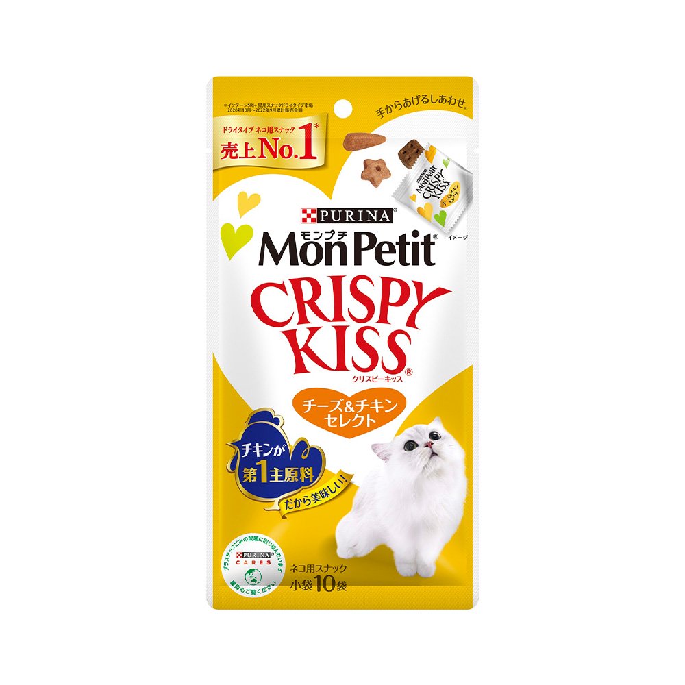 キャットフード　クリスピーキッス　チーズ＆チキンセレクト　３０ｇ（３ｇX１０袋）　３０袋入り　ＣＲＣ35―25―83―00―00