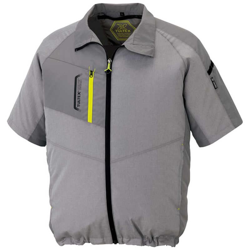 アイトス　空調服用 半袖ジャケット ( 空調服 TM ) 杢グレー M　AZ50198104M