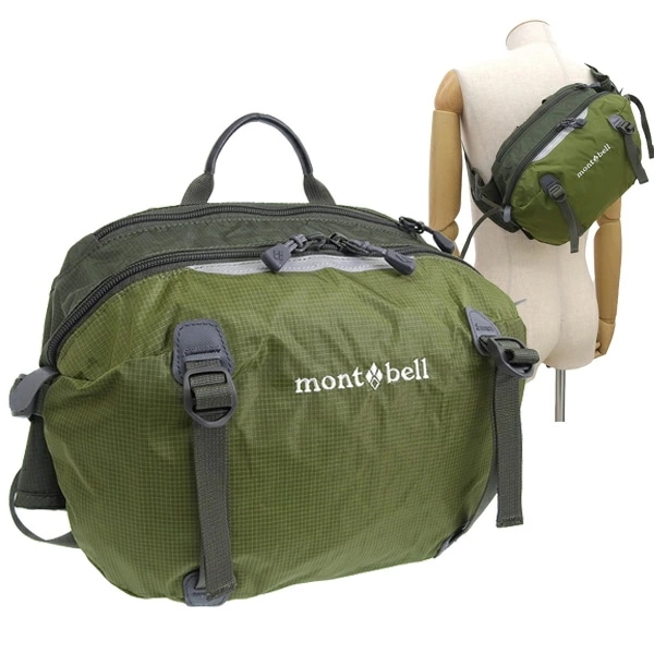 モンベル バッグ メンズ レディース ボディバッグ 7L ナイロン グリーン Trail Lumbar Pack 7 R7TLPTHYM mont-bell