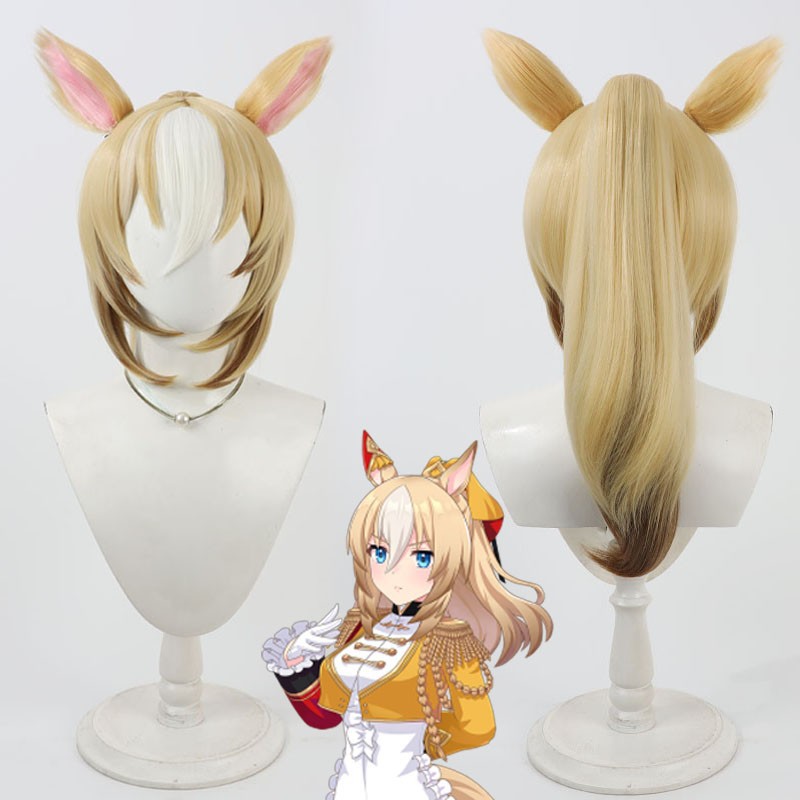 【ハロウイン新作】競馬娘pretty Derbyマルチワンコスかつら模造ヘッド耳マルチカラーしっぽ