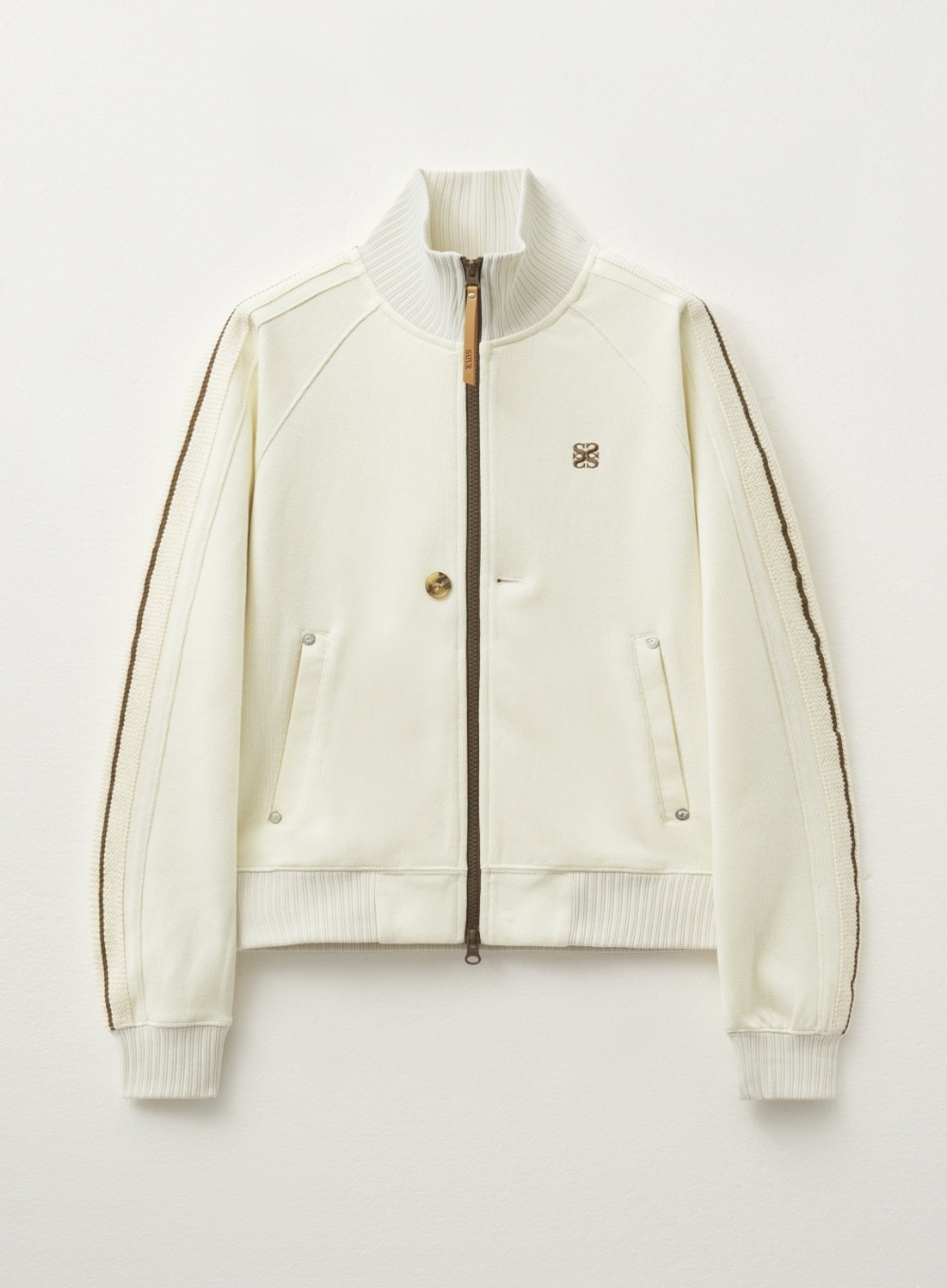 【SATUR】 (W) LAWTON ALL DAY TRACK ZIP-UP JACKET : RESORT CREAM
