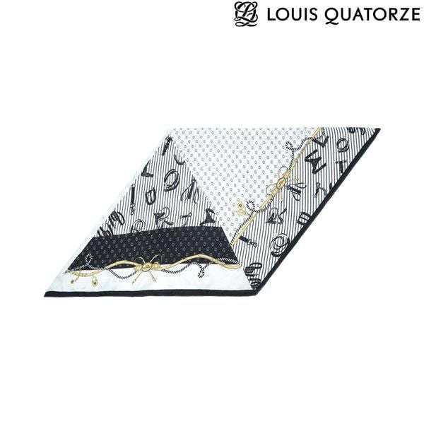 (2DSD593BL) シルクひし形スカーフ コルテ ブラック