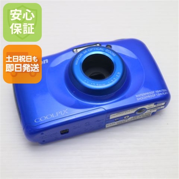 美品 COOLPIX W100 ブルー コンデジ Nikon 91