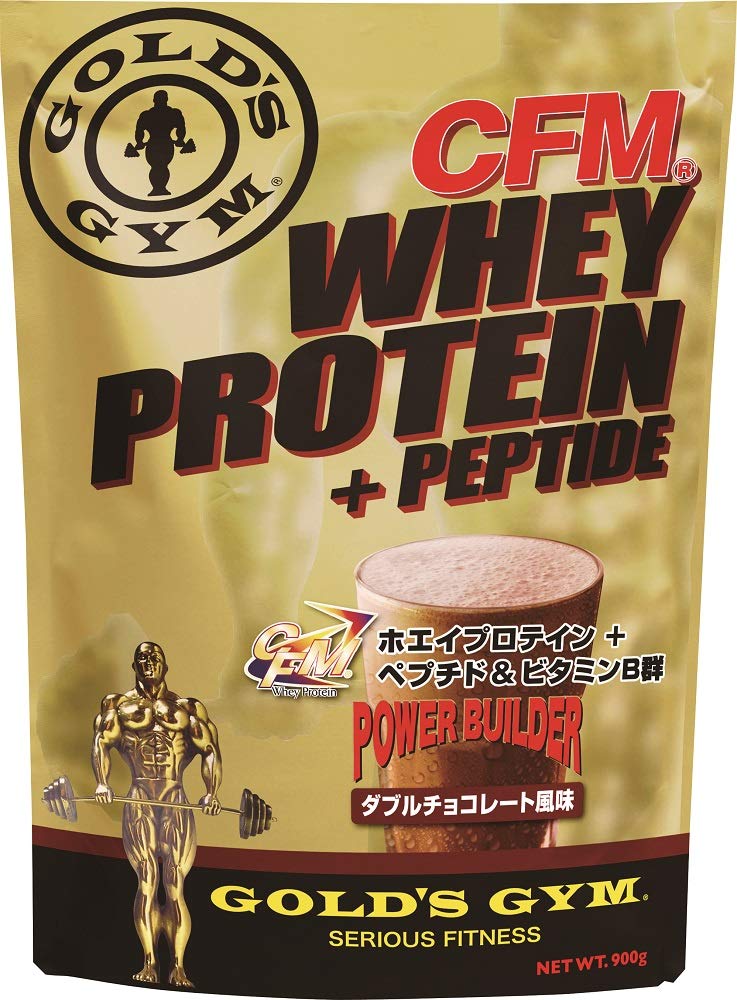 ゴールドジム(GOLDS GYM) CFMホエイプロテイン ダブルチョコレート風味 900g