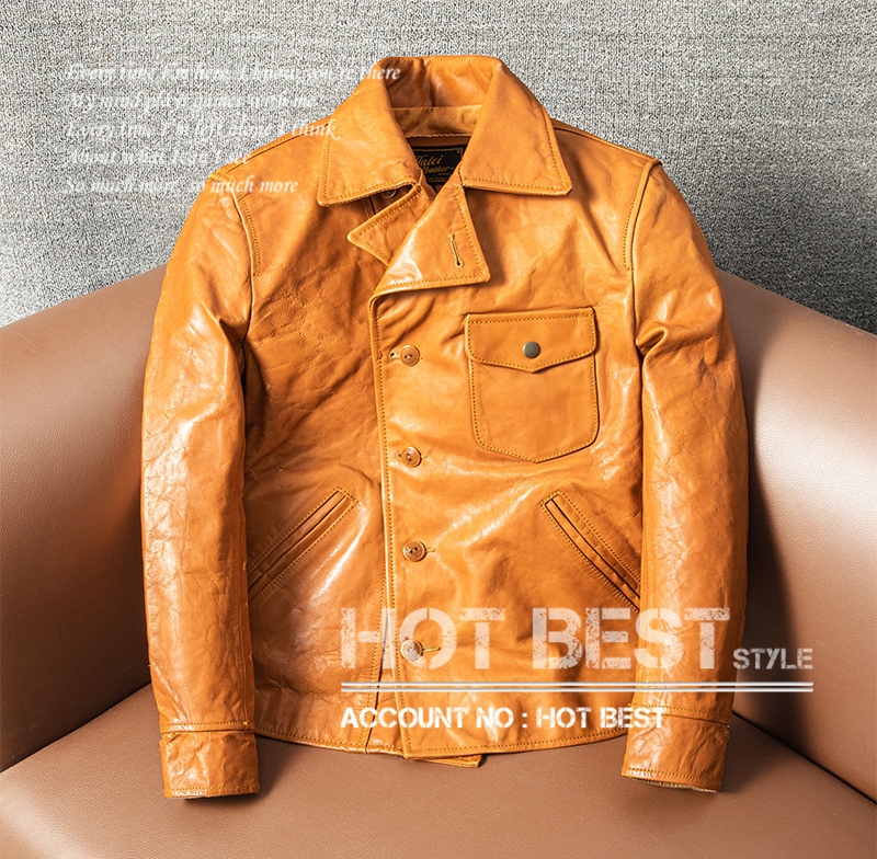 カウハイド 復刻40s アビエイタースタイル ギフト メンズ 革ジャン レザージャケット ライダース 植物鞣し ウォッシュ加工 牛革