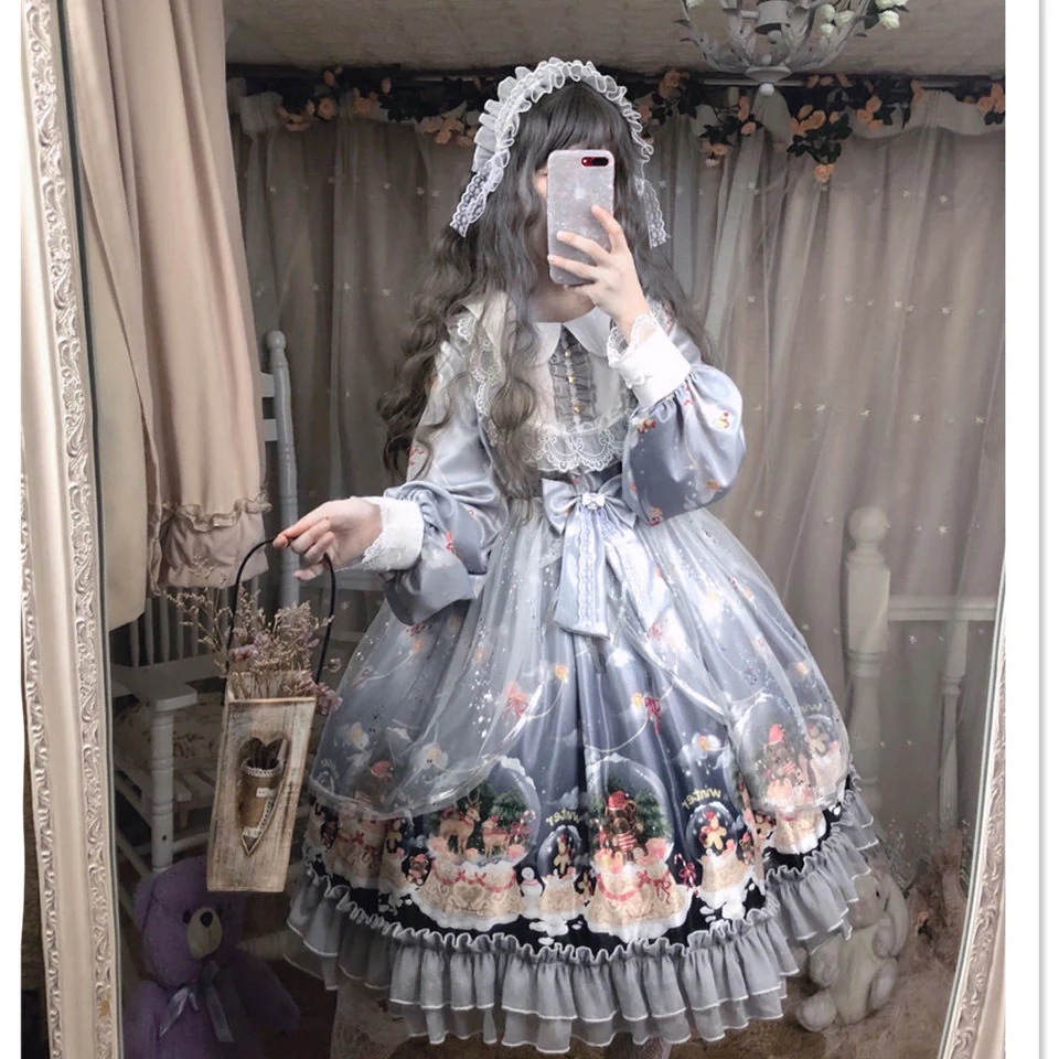 ワンピースロリータスカート女の子かわいいソフト妹ロリ学生ドレスシフォンドレス新作ロリータスカート 7,225円