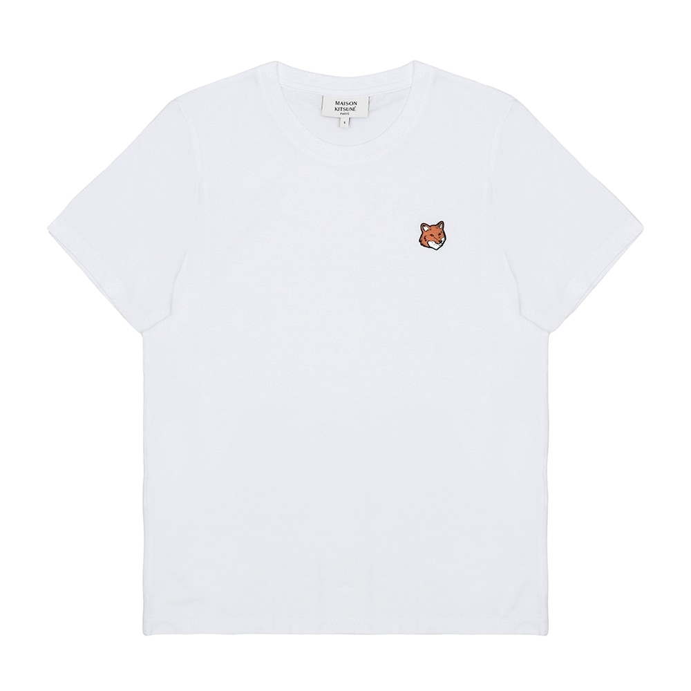 メゾンキツネ レディース半袖Tシャツ フォックスヘッドパッチ PW00113KJ7026