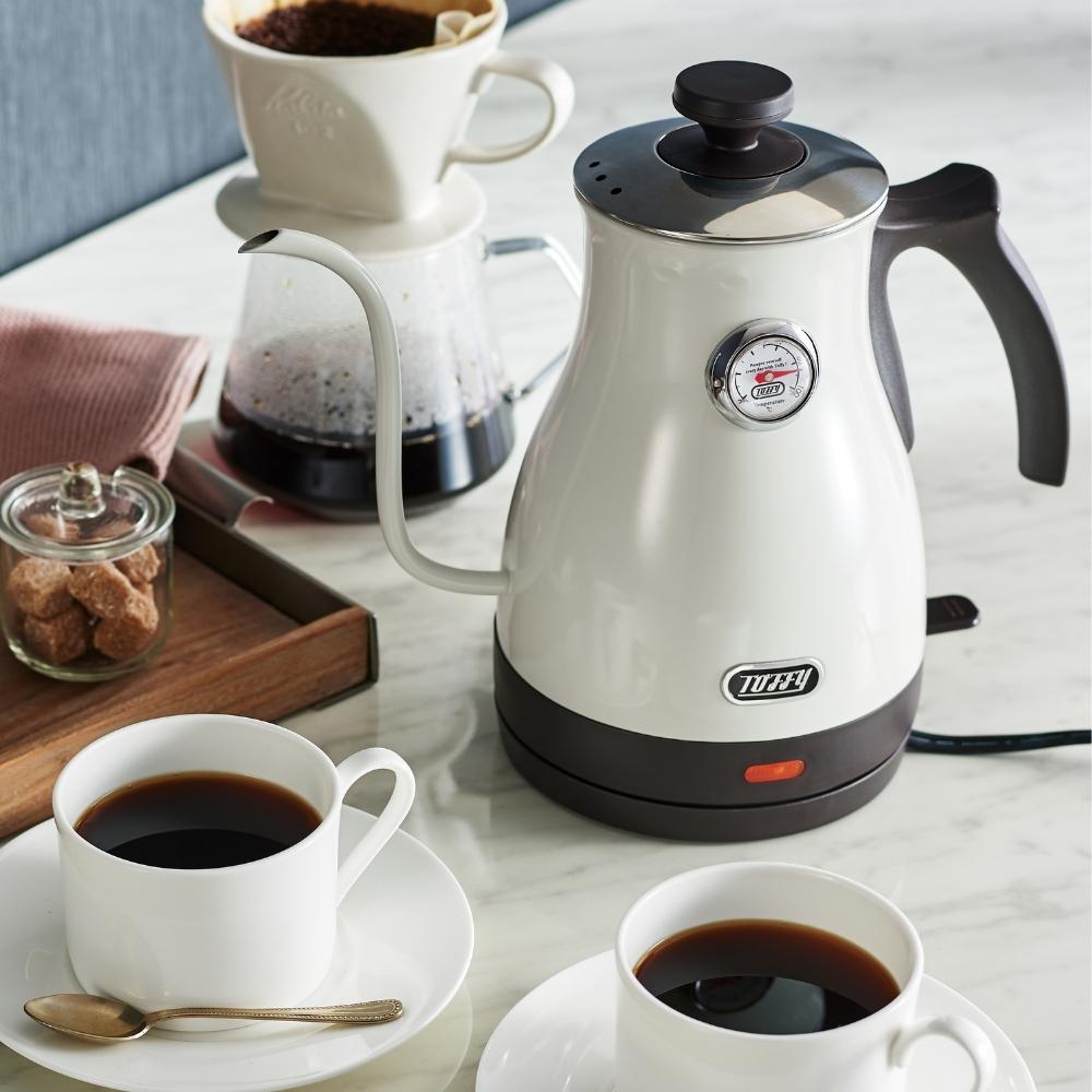 Toffy トフィー 温度計付き電気ケトル やかん K-KT3 かわいい おしゃれ 調理器具 調理家電 キッチン家電 一