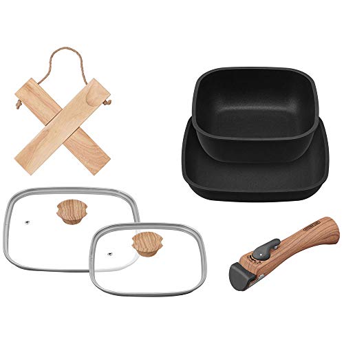 サイズ：スクエア アイリスオーヤマ(IRIS OHYAMA) フライパン 6点セット ガス火/IH対