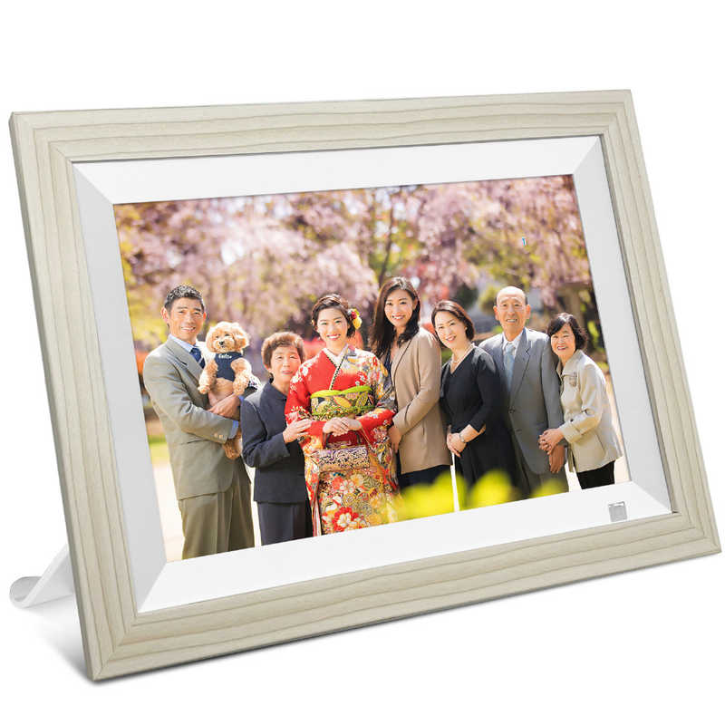 MOONKA　wifiデジタルフォトフレーム 10インチ ホワイト　MNK020WHTC