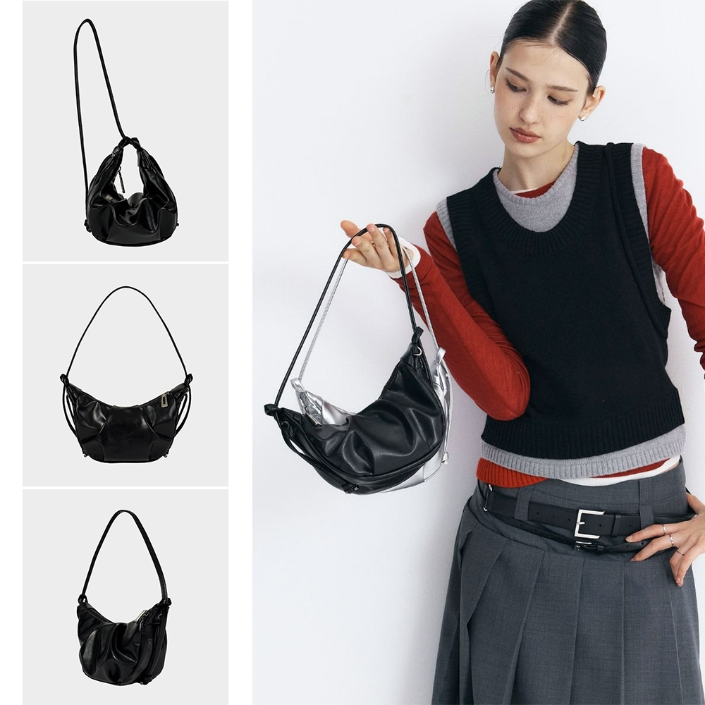 ジャブ サボテン革 2way Luna Bag S / ストラップ調節でショルダーからクロスまで 軽い重さ 柔軟な変形の楽しさ パック トート メッセンジャー