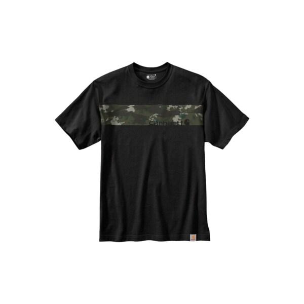 カモロゴグラフィック半袖Tシャツ ブラック /半袖/ 105205-BLK 4,710円