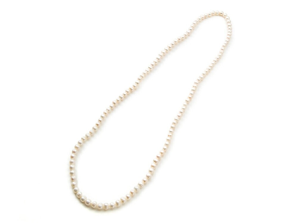 パール ネックレス ロング 80cm 真珠 淡水パール ロングネックレス ホワイト レディース レディースネックレス アクセサリー レディースアクセサリー