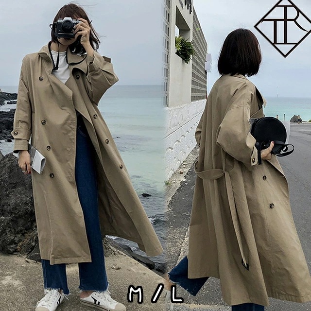 【即納】トレンチコート レディース ロング トレンチコート ロング丈 コート アウター 大きいサイズ 秋 ライトアウター フォーマル ロング ミディアム ジャケット 美シルエット 通勤 オフィス 大人
