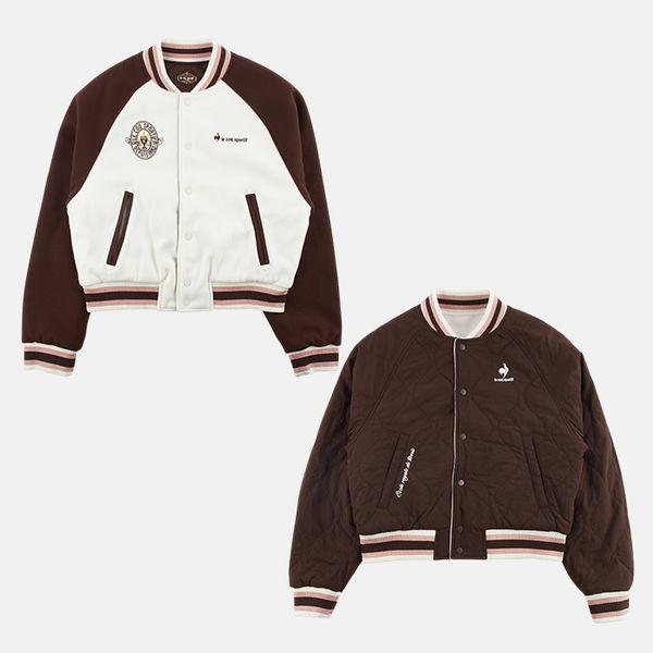 共用バーシティリバーシブル両面ジャケットブラウンQP423TJKO7_P407296682