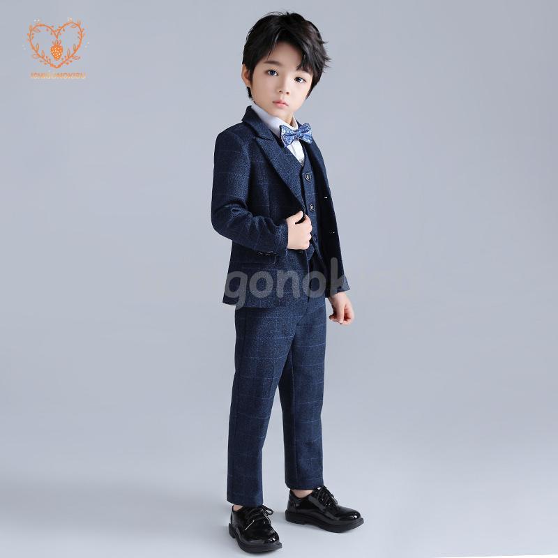 6点セット 子供スーツ 子供服 フォーマル スーツ 男の子 上下セット 長袖 子供スーツ 男の子スーツ 子供 キッズ 入園式 入学式 卒業式 七五三 初節句 お宮参り