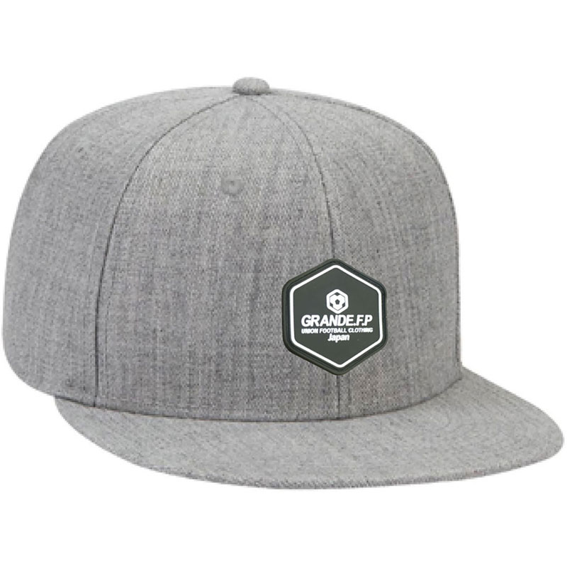 GRANDE.F.P(グランデエフピー) ヘキサゴン.シリコンラバーフラットバイザーキャップ フットサル 帽子 (gfph24907-14)